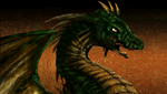 Зелёный дракон portrait