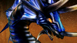Синий дракон portrait